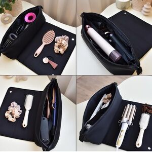 Sleek Hair Tools Travel Bag with versatile interior storage pockets